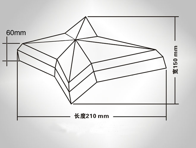 四角星LED点光源内控七彩规格